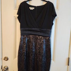 Kay Unger Sequin Cocktail Dress
